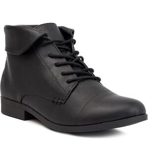 Sugar Catherine Ankle Boots Women’s 10M Black Lace Up Low Heel